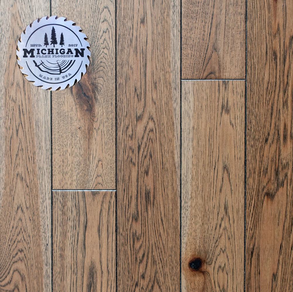 Hickory Motor City wide plank hardwood flooring